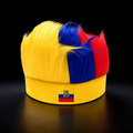 Ecuador Flag Soccer Wig for Passionate Fans
