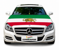Iran Flag Car Hood Cover for Sedans
