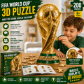 200 Piece FIFA World Cup Style 3D Wooden Trophy Puzzle