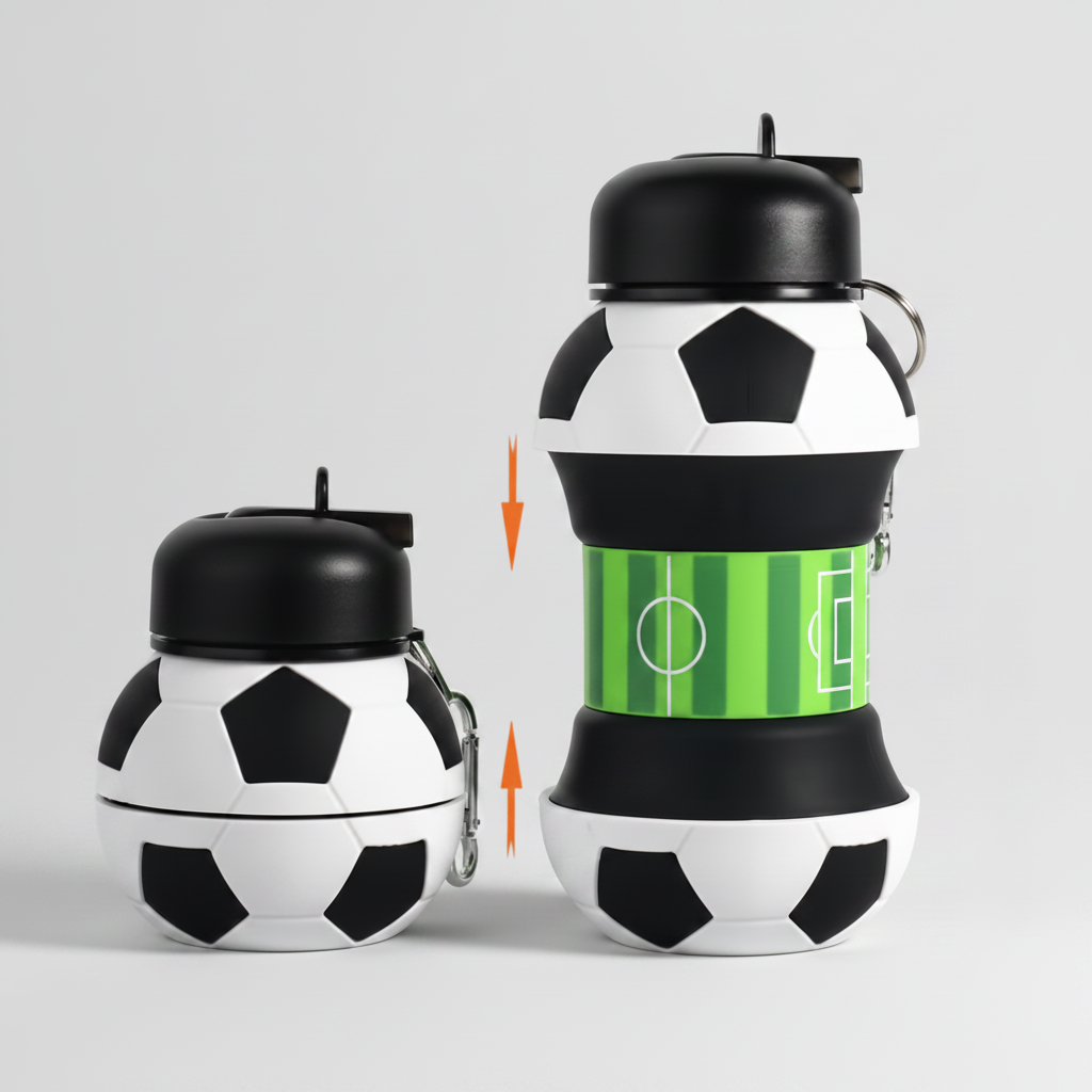 Soccer Ball Collapsible Water Bottle ⚽