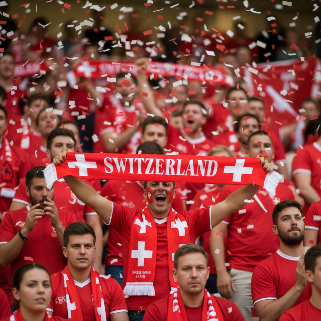 Switzerland National Fan Scarf 2026 Edition 🇨🇭⚽✨